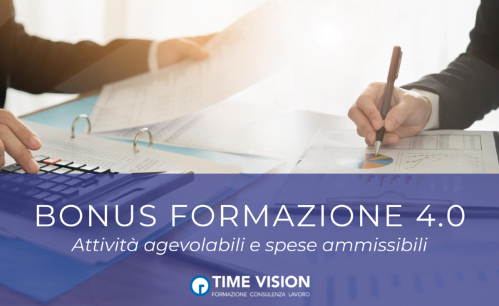 Bonus Formazione 4.0 quali sono le attività agevolabili e le spese ammissibili