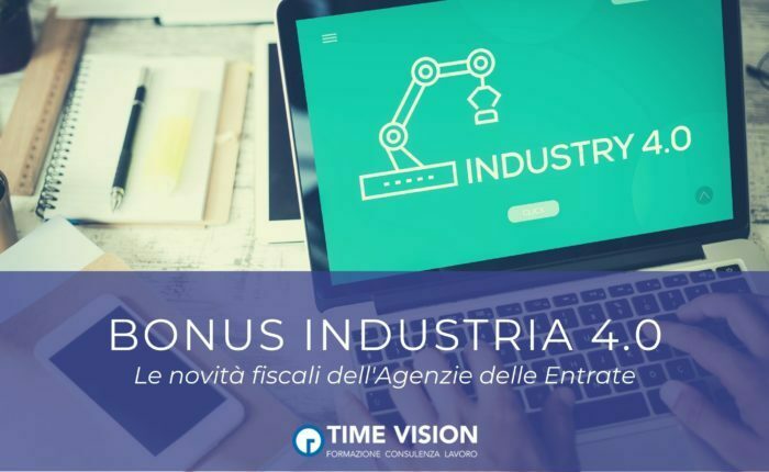 bonus industria 4.0 le novità dell'agenzia delle entrate