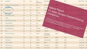 crescita aziendale: time vision nel ranking ue del financial times