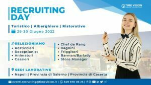 lavorare nel turismo: recruiting days Time Vision