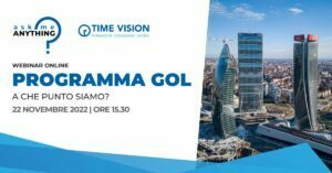 Programma Gol: il webinar Time Vision