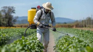 persona che usa prodotti per patentino fitosanitario