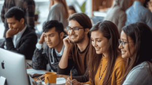 Aula di formazione tecnologica per corsi gratuiti Puglia del programma GOL Time Vision
