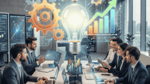 Team aziendale che pianifica la crescita digitale tramite la formazione finanziata 2026