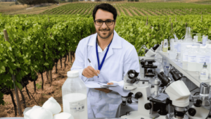 Studente che analizza la filiera delle eccellenze agroalimentari in Campania durante uno stage