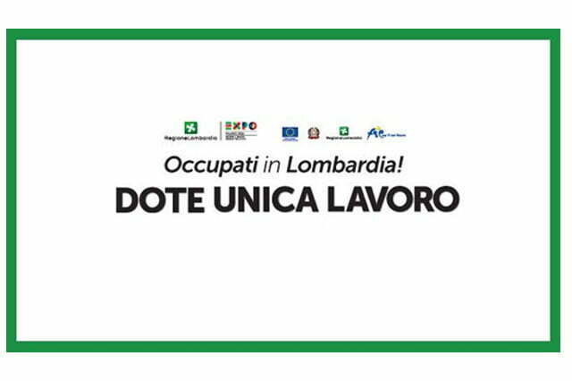 dote unica lavoro regione lombardia