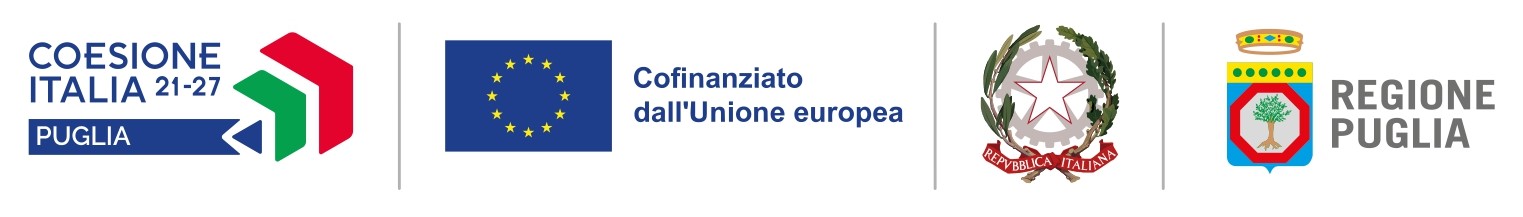 Loghi Puglia FESR - Finanziato dall'Unione Europea